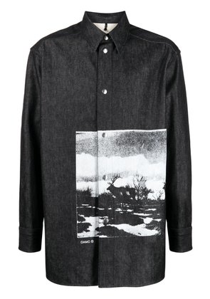 OAMC graphic-print cotton shirt - Black
