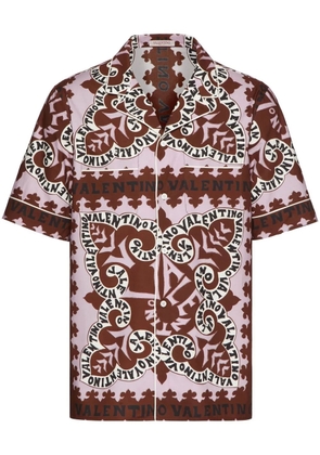 Valentino Garavani short-sleeve cotton shirt - Brown
