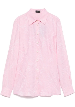 ETRO paisley-jacquard shirt - Pink