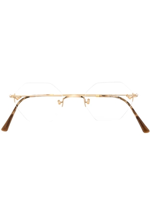 Lunor Classic Octagon glasses - Gold