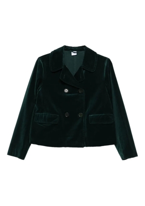 ASPESI double-breasted velvet jacket - Green