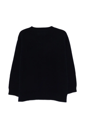 nicholson & nicholson Wavy crew-neck sweater - Black