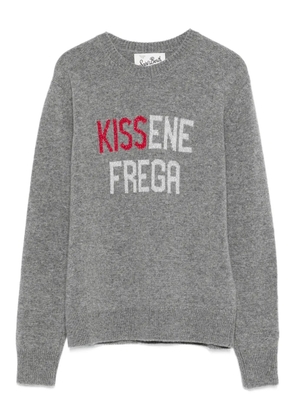 MC2 Saint Barth Kissene Frega lettering jumper - Grey