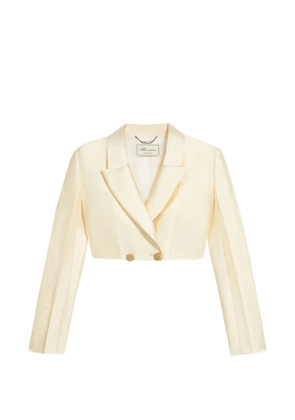 Blumarine lace crop jacket - Neutrals