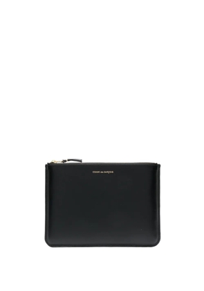 Comme Des Garçons Wallet logo-print leather wallet - Black