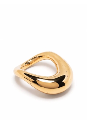 Charlotte Chesnais Lips curved ring - Gold
