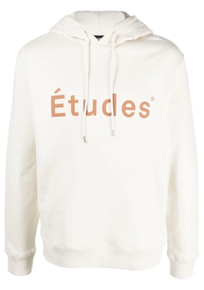 Études Studio logo-print organic-cotton hoodie - Neutrals