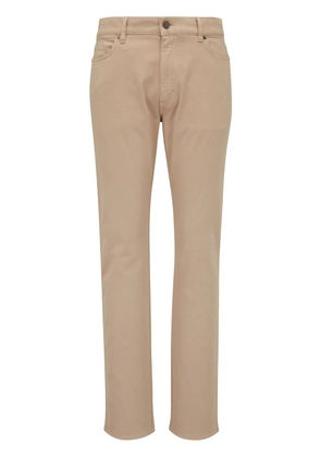 Zegna slim-cut leg trousers - Neutrals