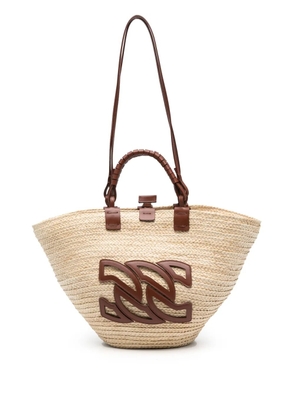 Casadei Panarea logo-appliqué tote bag - Neutrals