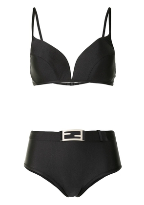 Fendi Pre-Owned 2000s FF plaque bikini - Black