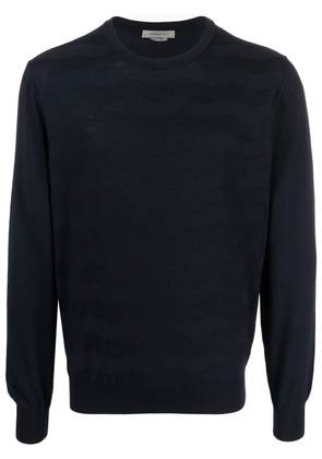 Corneliani round-neck knit jumper - Blue