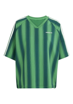 adidas Loose Linear V-neck T-shirt - Green