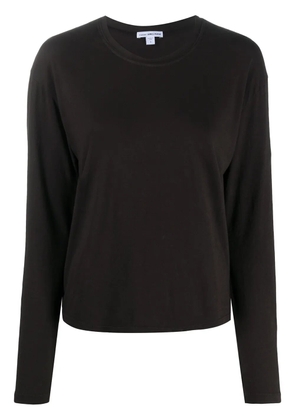 James Perse long-sleeve fitted top - Brown