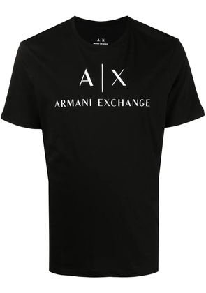 Armani Exchange logo-print cotton T-shirt - Black
