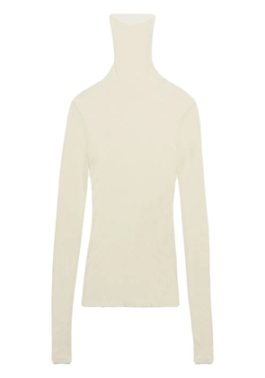 AMI Paris roll-neck ribbed sweater - Neutrals