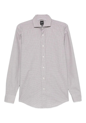 BOSS cotton long-sleeve shirt - Brown