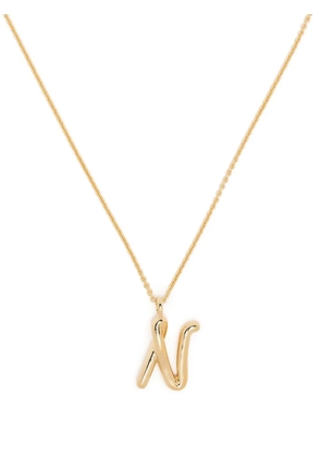 Missoma Curly Molten initial pendant necklace - Gold