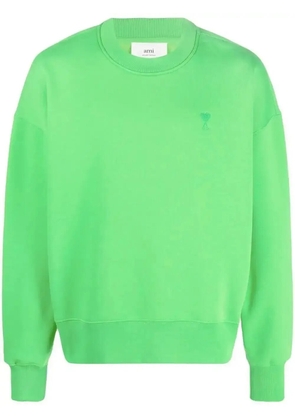 AMI Paris Ami de Coeur embroidered sweatshirt - Green