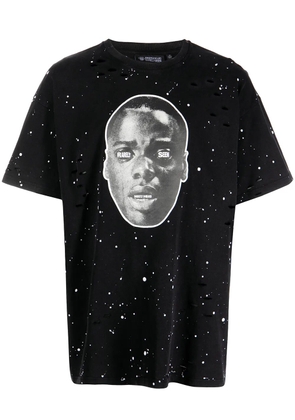 Mostly Heard Rarely Seen Ge Out paint-splatter T-shirt - Black