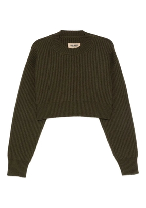 Uma Wang ribbed cropped sweater - Green