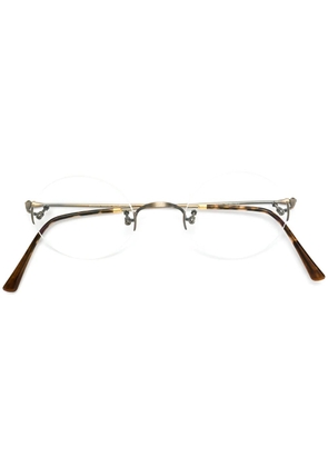 Lunor round frame glasses - Metallic