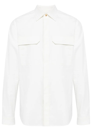 Rick Owens long-sleeve cotton shirt - White