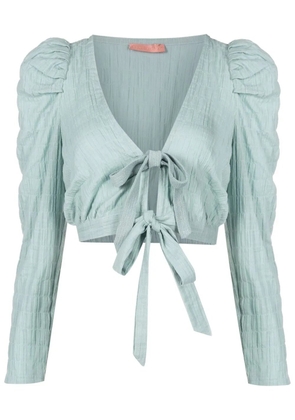 Clube Bossa Mandoline cropped blouse - Blue