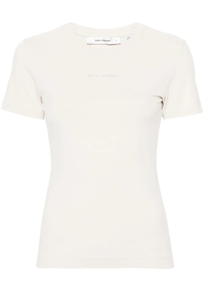 Daily Paper Logotype embroidered-logo T-shirt - Neutrals