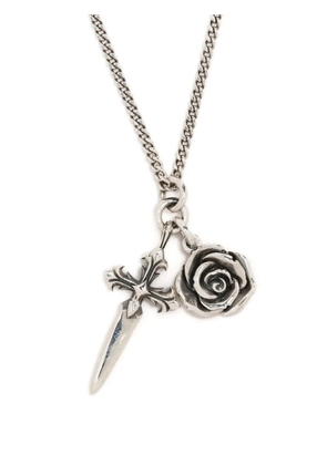 Emanuele Bicocchi dagger cross necklace - Silver