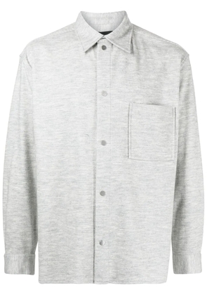 3.1 Phillip Lim point-collar flannel shirt - Grey
