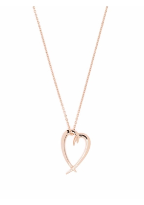 Shaun Leane Hook diamond heart pendant necklace - Pink