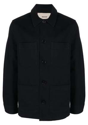 Zadig&Voltaire slogan-print shirt jacket - Blue