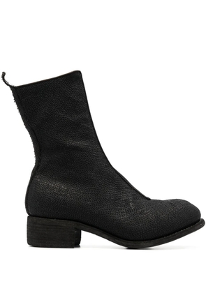 Guidi zip-up leather boots - Black