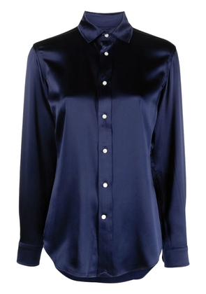 Polo Ralph Lauren long-sleeved silk shirt - Blue