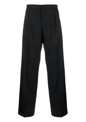 Sunflower pleated straight-leg wool trousers - Black