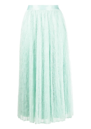 TWINSET pleated high-waisted skirt - Green