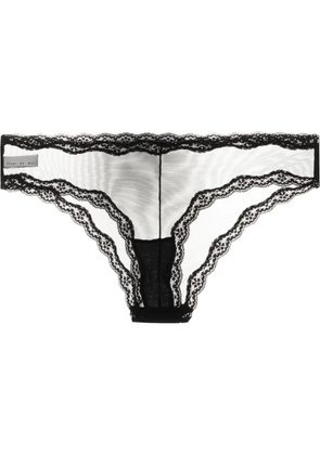 Fleur Du Mal sheer tulle bikini briefs - Black