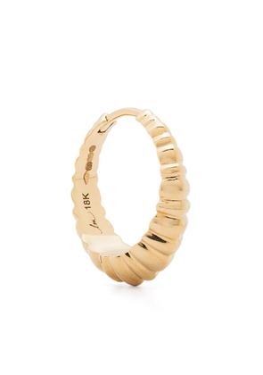 Lizzie Mandler Fine Jewelry 18kt yellow gold Fluted Crescent single huggie earring