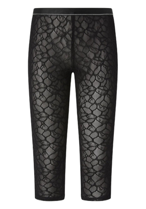 PINKO lace mesh leggings - Black
