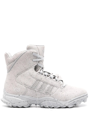 Y-3 GSG9 fringed leather sneakers - Grey