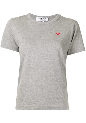 Comme Des Garçons Play logo-print cotton T-shirt - Grey