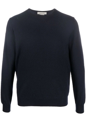 Corneliani crew-neck long-sleeve jumper - Blue