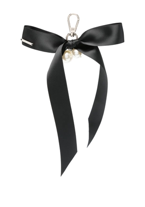 Simone Rocha bow-detail keychain - Black