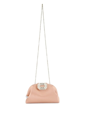Amina Muaddi Camelia chain-strap clutch - Pink