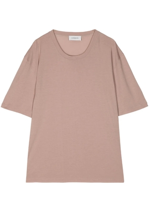 Laneus short-sleeve cotton T-shirt - Brown