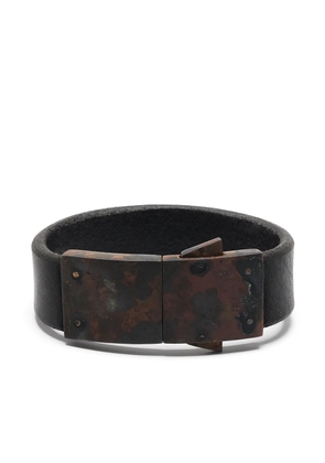 Parts of Four box lock bracelet - Black