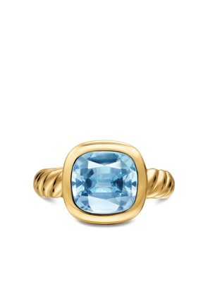 David Yurman 18K yellow gold DY Mercer® topaz ring
