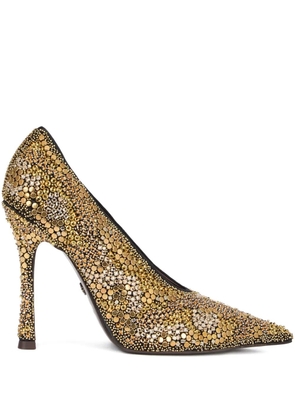 Roberto Cavalli pointed embellished pumps - Yellow