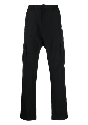 COUNTY OF MILAN logo-embroidered cargo trousers - Black