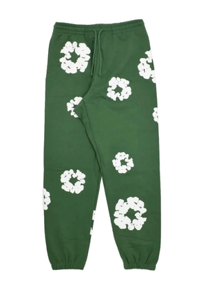 Denim Tears drawstring floral-print track pants - Green